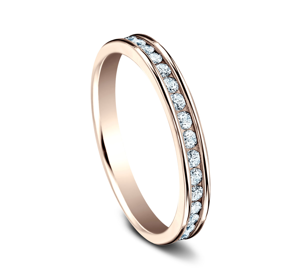THE QUEEN 3mm 14K Rose Benchmark men's wedding band