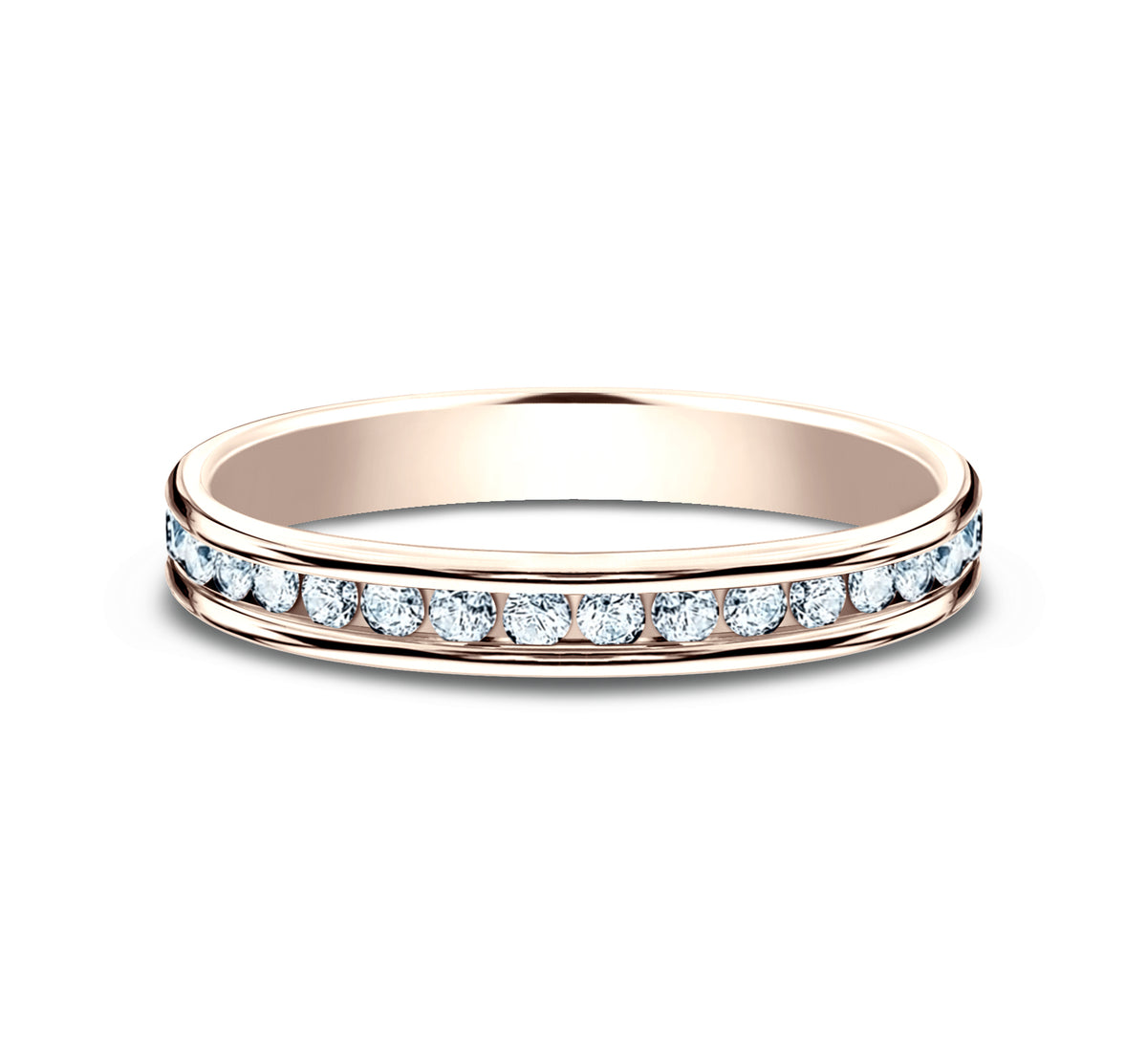 THE QUEEN 3mm 14K Rose Benchmark men's wedding band