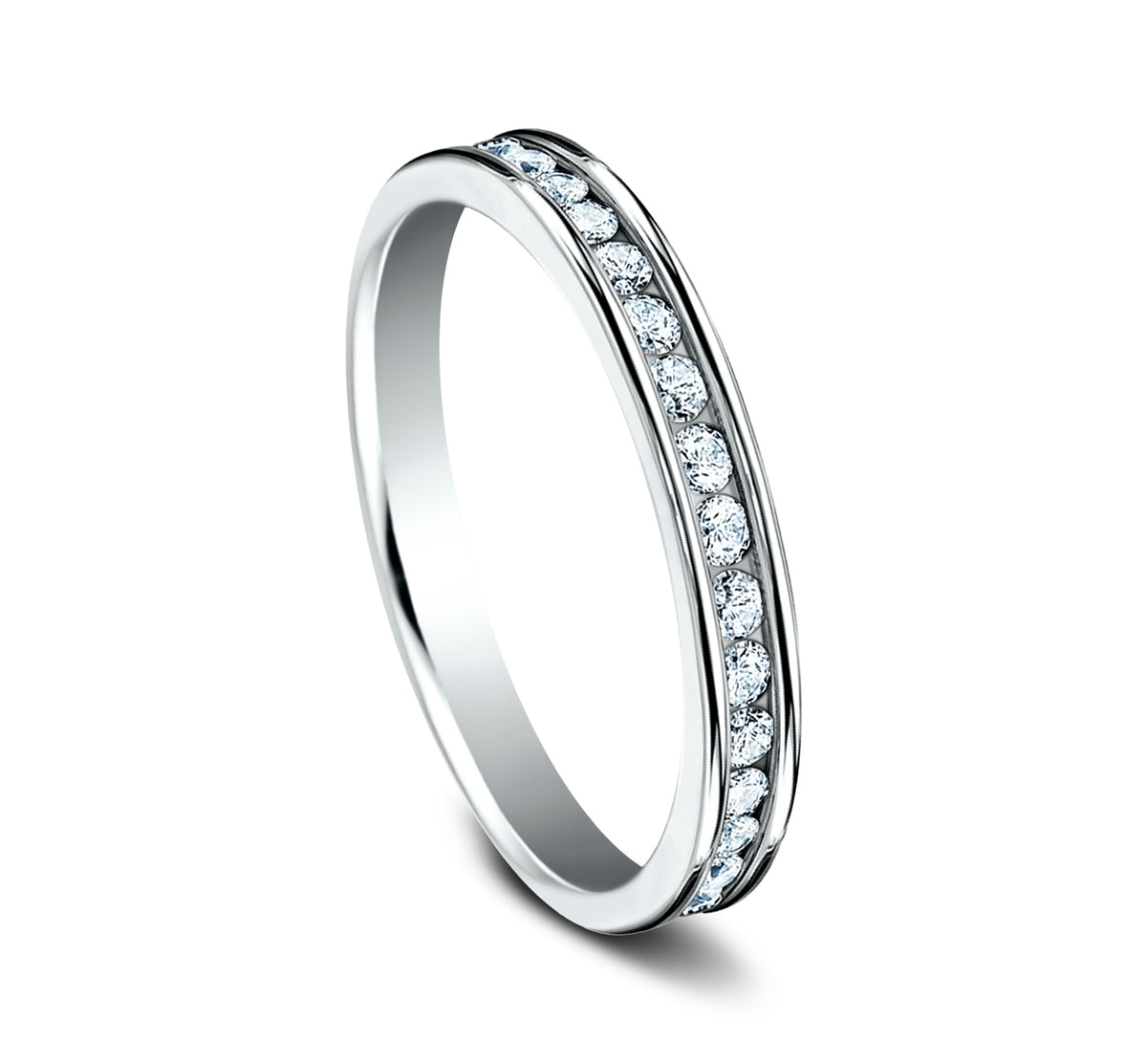 THE ELIZABETH 3mm 14K White Benchmark men's wedding band