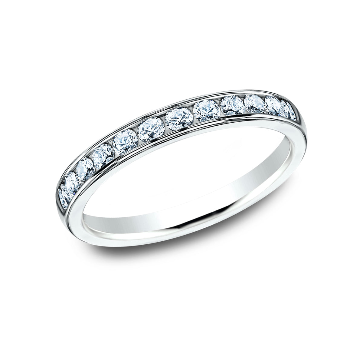 THE COUNTESS 3mm 14K White Benchmark men's wedding band
