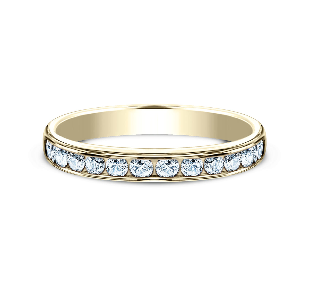 THE COUNTESS 3mm 14K Yellow Benchmark men's wedding band