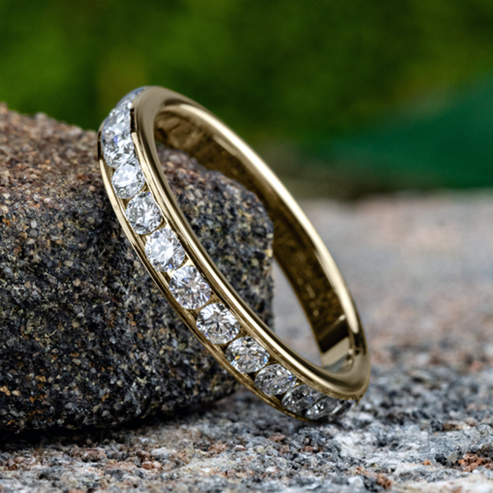 THE COUNTESS 3mm 14K Yellow Benchmark men's wedding band