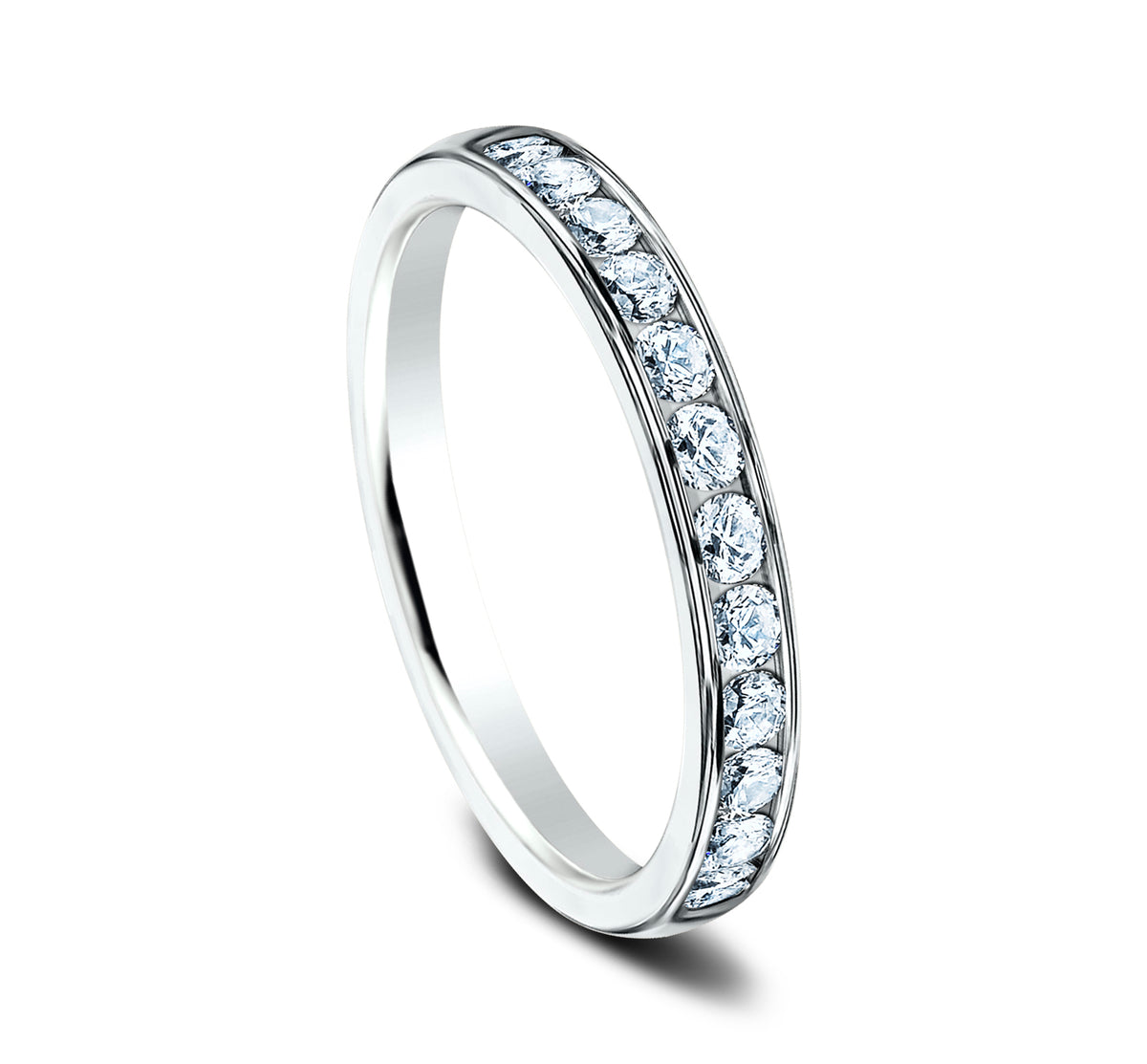 THE SOPHIE 3mm 14K White Benchmark men's wedding band