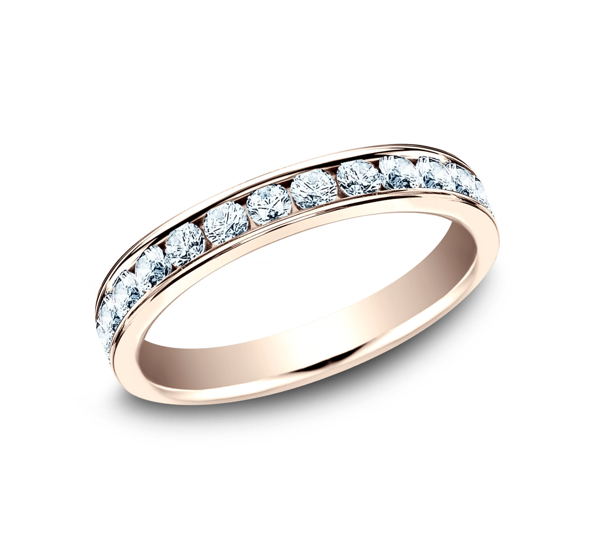 THE LADY 3mm 14K Rose Benchmark men's wedding band