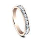 THE LADY 3mm 14K Rose Benchmark men's wedding band