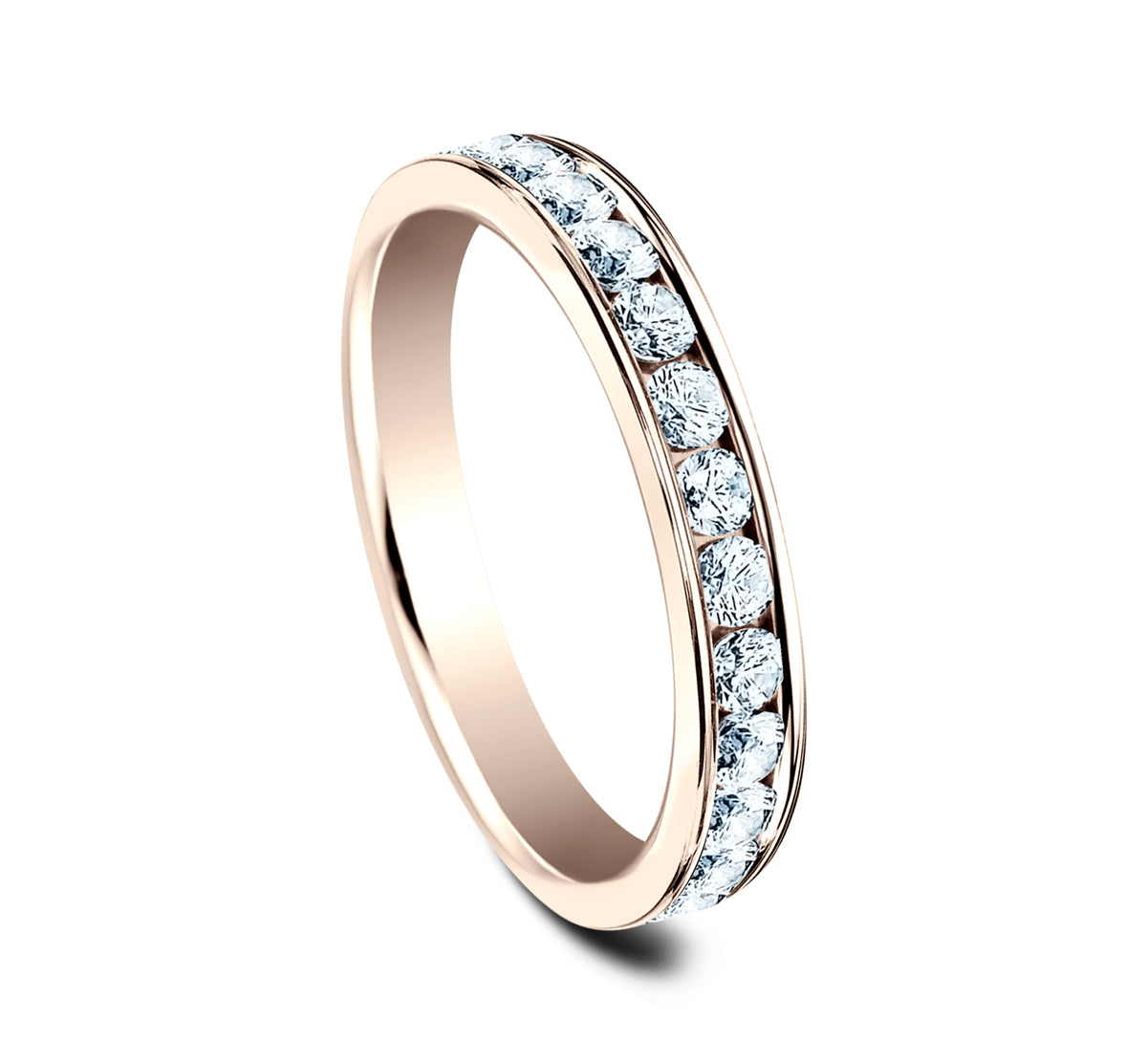 THE LADY 3mm 14K Rose Benchmark men's wedding band
