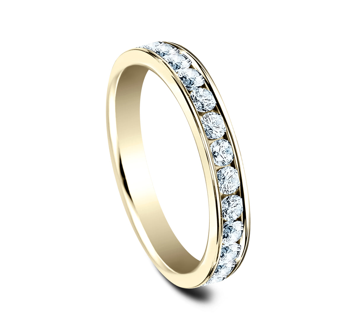 THE LADY 3mm 14K Yellow Benchmark men's wedding band