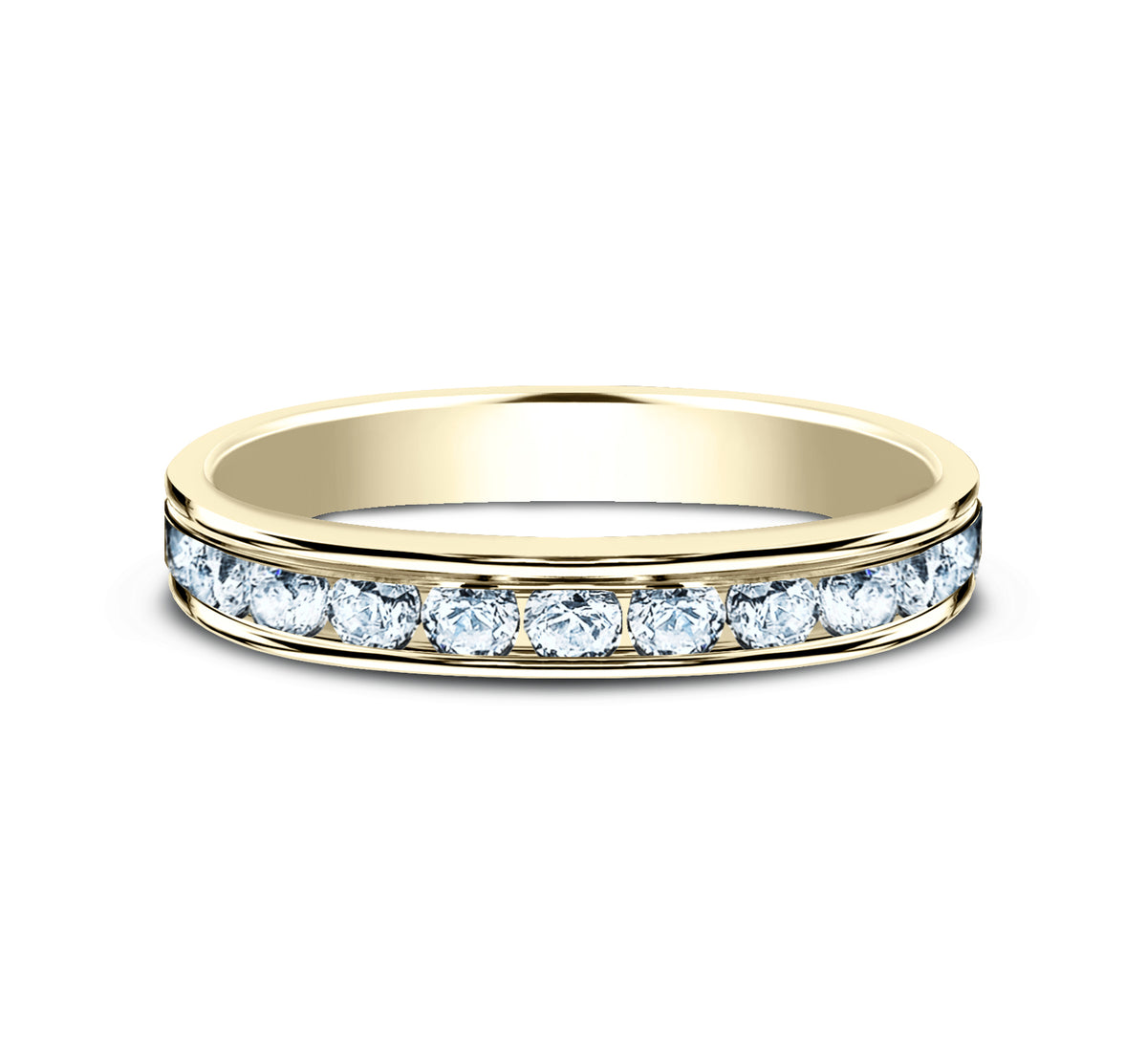 THE LADY 3mm 14K Yellow Benchmark men's wedding band