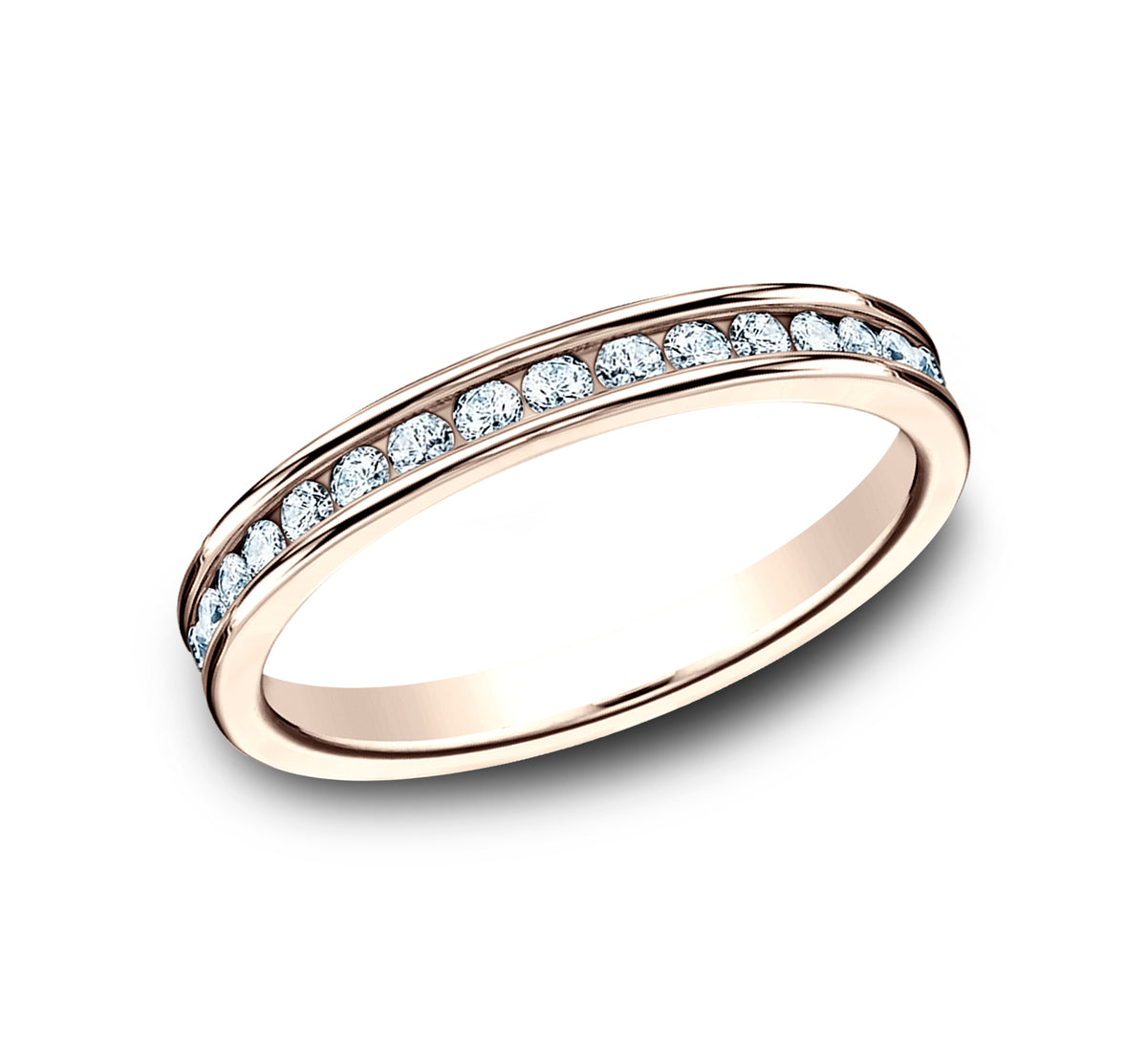 THE DAME 3mm 14K Rose Benchmark men's wedding band