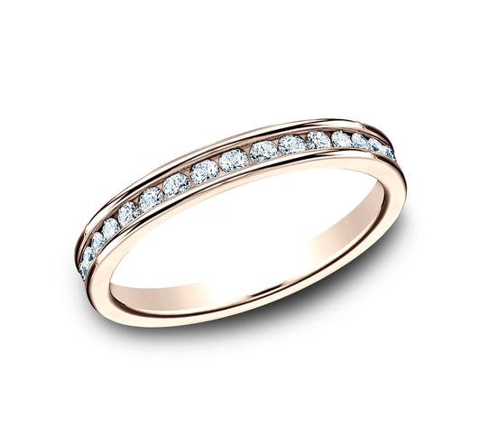 THE DAME 3mm 14K Rose Benchmark men's wedding band