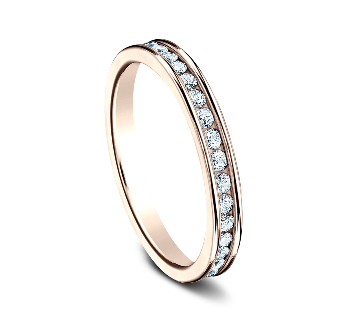 THE DAME 3mm 14K Rose Benchmark men's wedding band