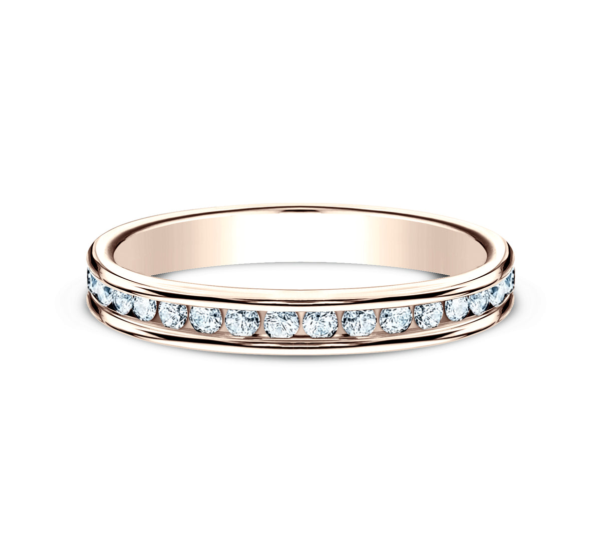 THE DAME 3mm 14K Rose Benchmark men's wedding band