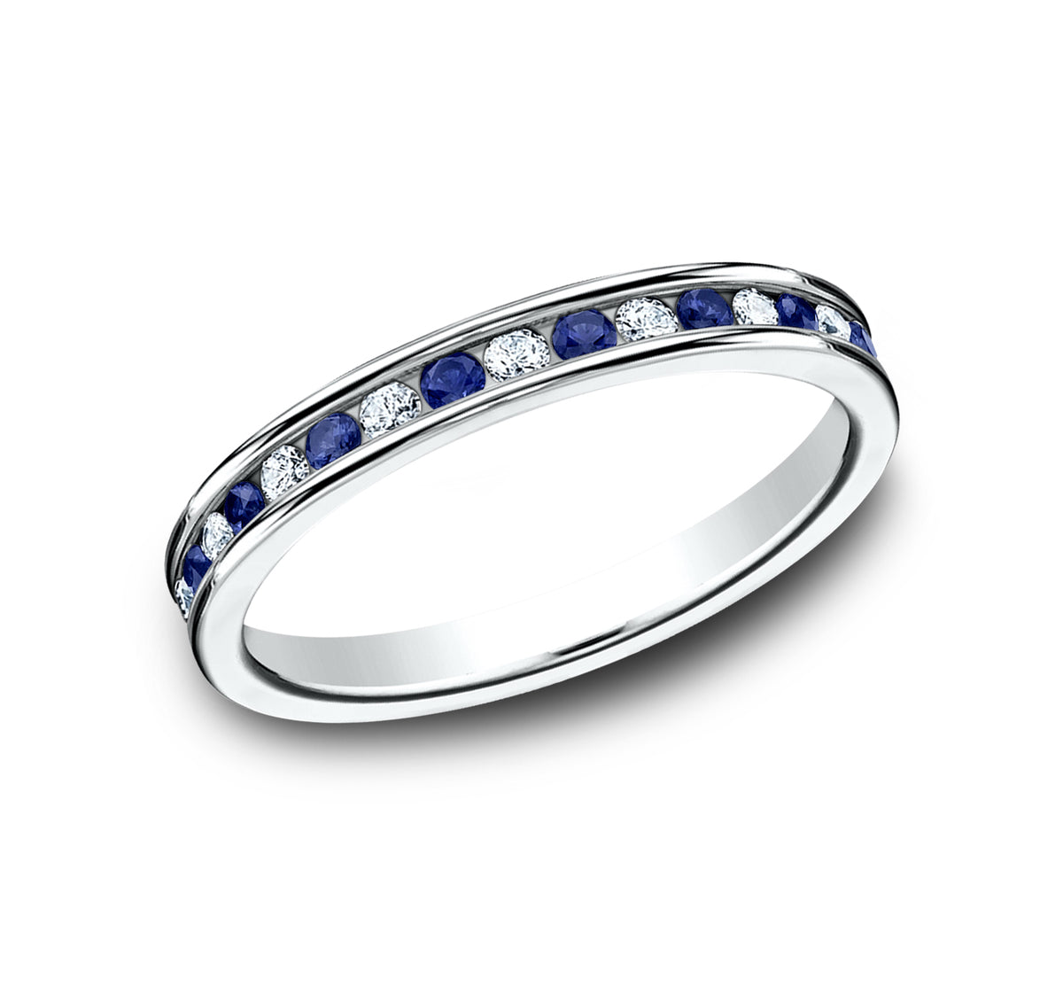 THE ENCHANTRESS 3mm 14K White Benchmark men's wedding band