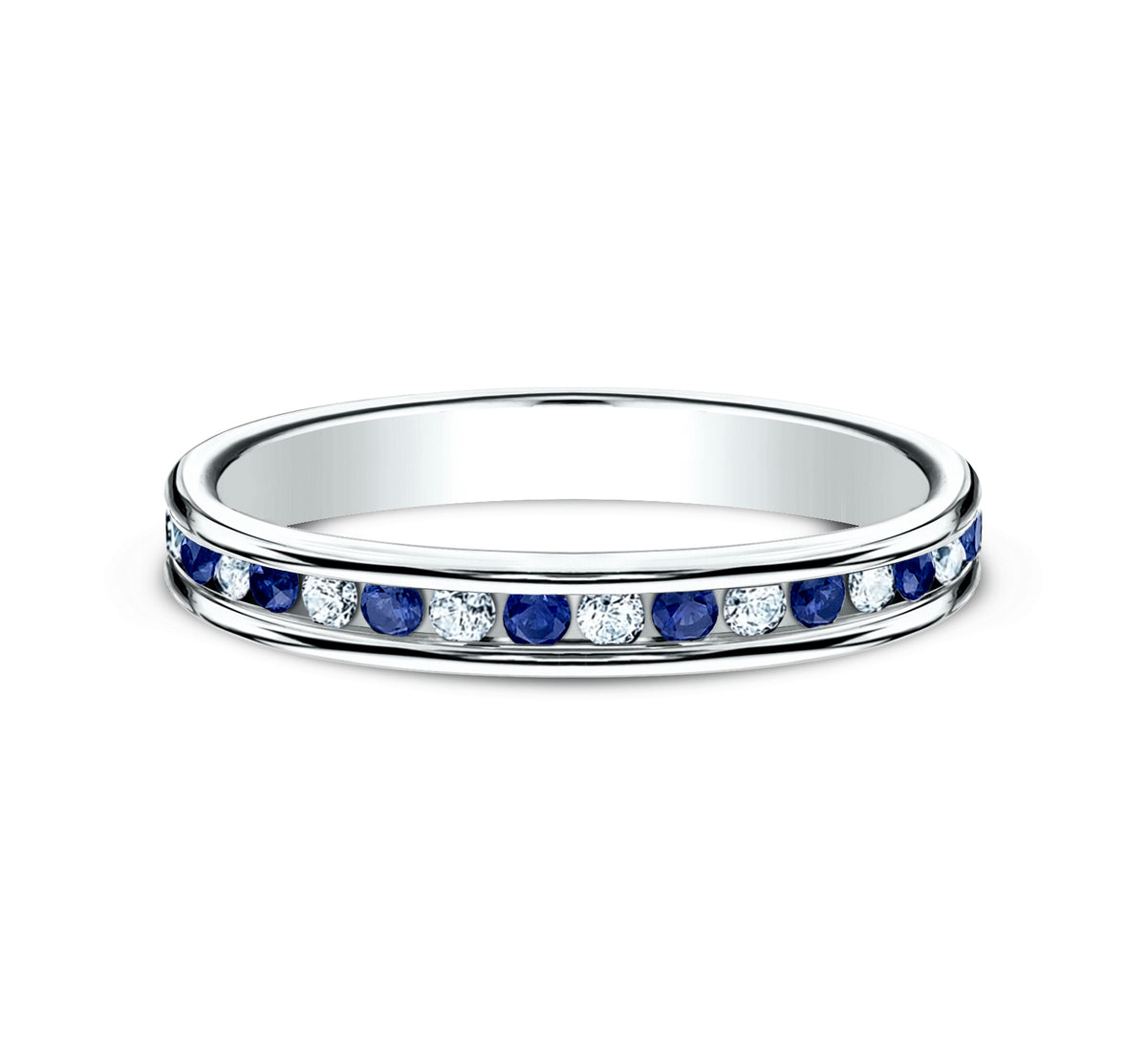 THE ENCHANTRESS 3mm 14K White Benchmark men's wedding band