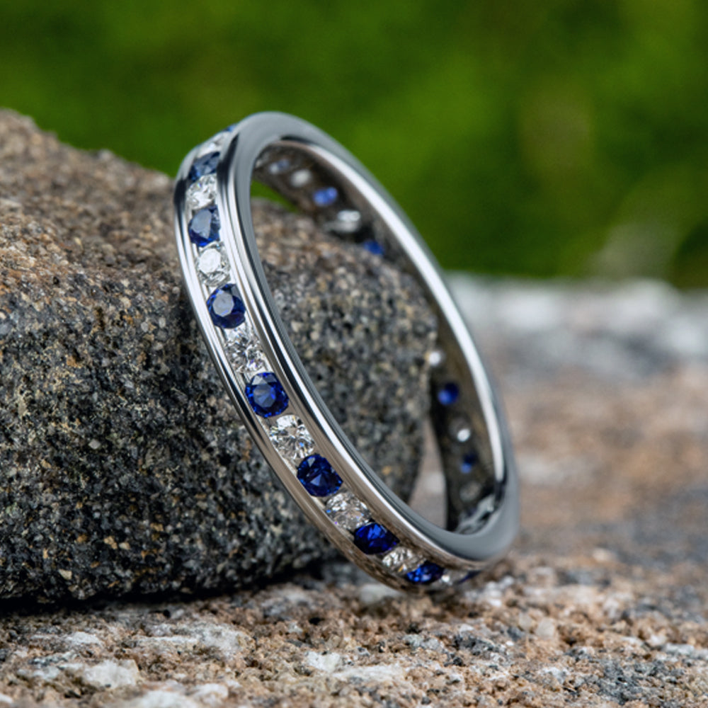 THE ENCHANTRESS 3mm 14K White Benchmark men's wedding band