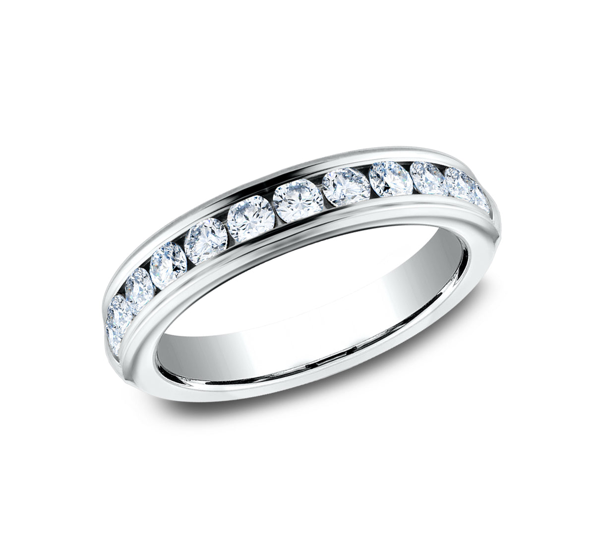 THE PRINCESS 4mm 14K White Benchmark men's wedding band
