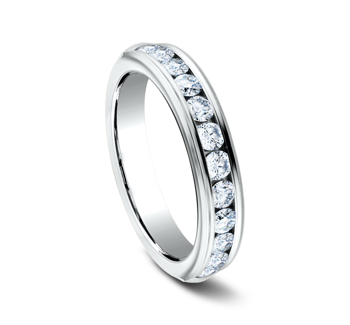 THE PRINCESS 4mm 14K White Benchmark men's wedding band