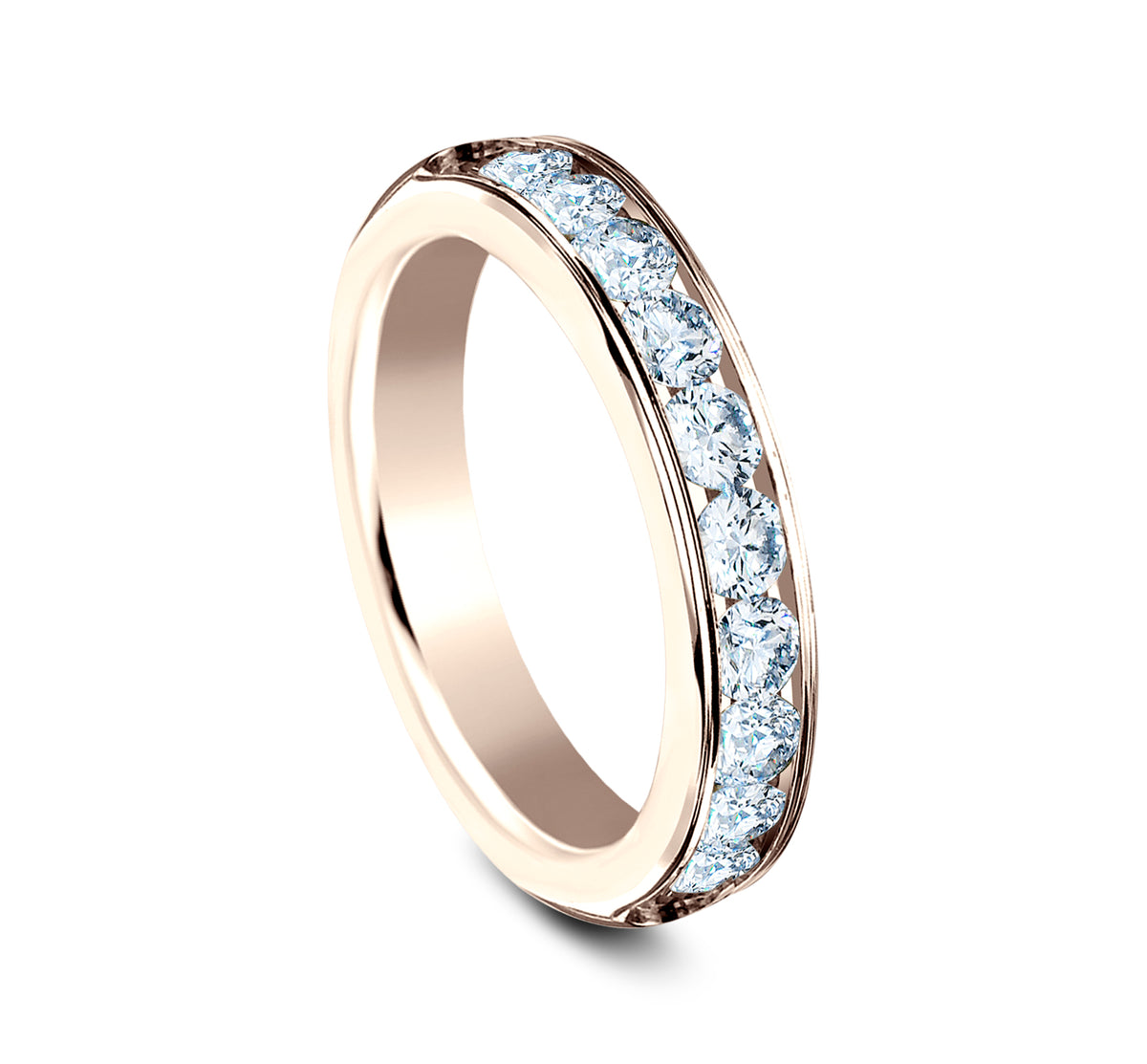 THE DEBUTANTE 4mm 14K Rose Benchmark men's wedding band