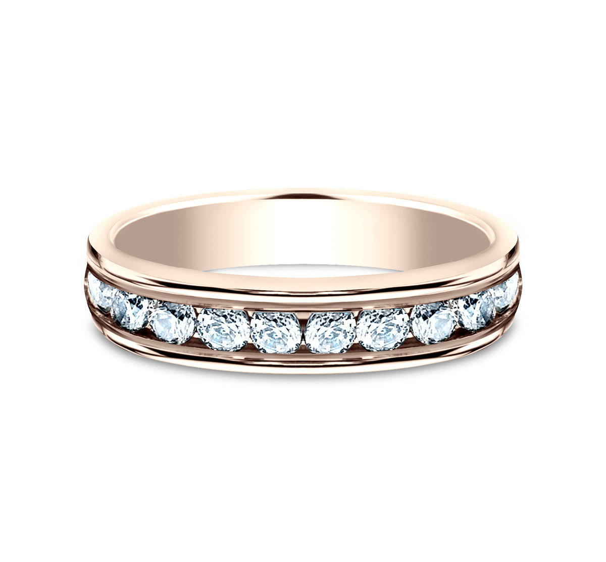 THE DEBUTANTE 4mm 14K Rose Benchmark men's wedding band