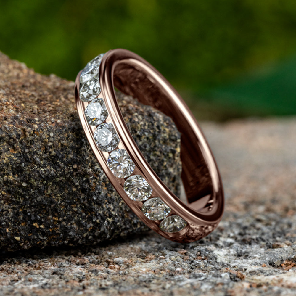 THE DEBUTANTE 4mm 14K Rose Benchmark men's wedding band