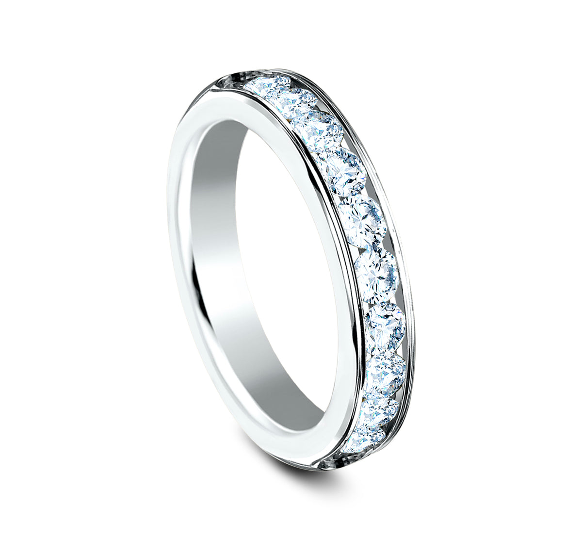 THE DEBUTANTE 4mm 14K White Benchmark men's wedding band