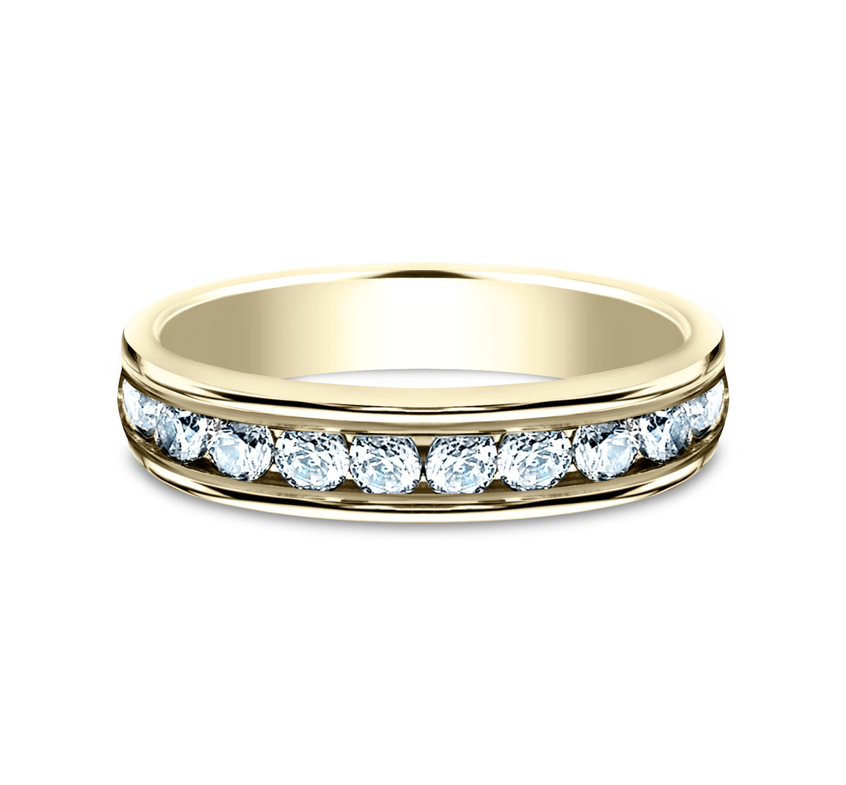 THE DEBUTANTE 4mm 14K Yellow Benchmark men's wedding band