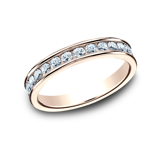 THE DAME 4mm 14K Rose Benchmark men's wedding band