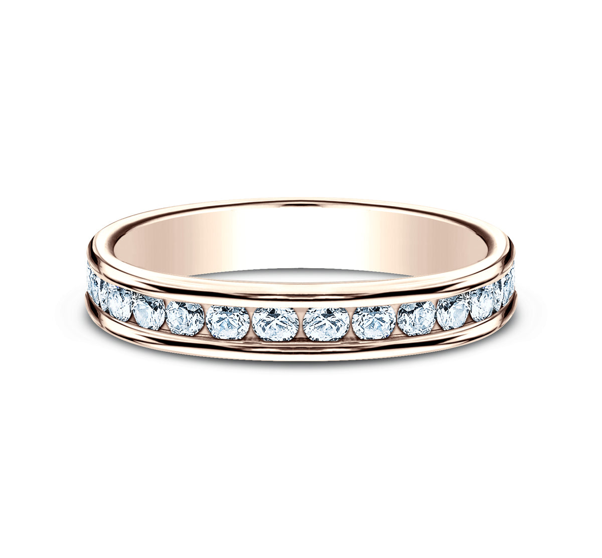 THE DAME 4mm 14K Rose Benchmark men's wedding band