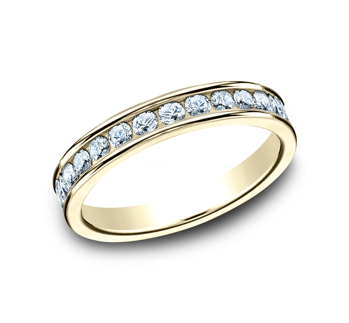 THE DAME 4mm 14K Yellow Benchmark men's wedding band