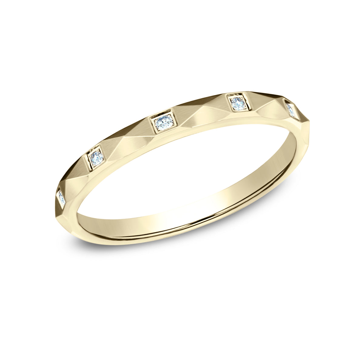 THE CLEOPATRA 2.5mm 14K Yellow Benchmark men's wedding band