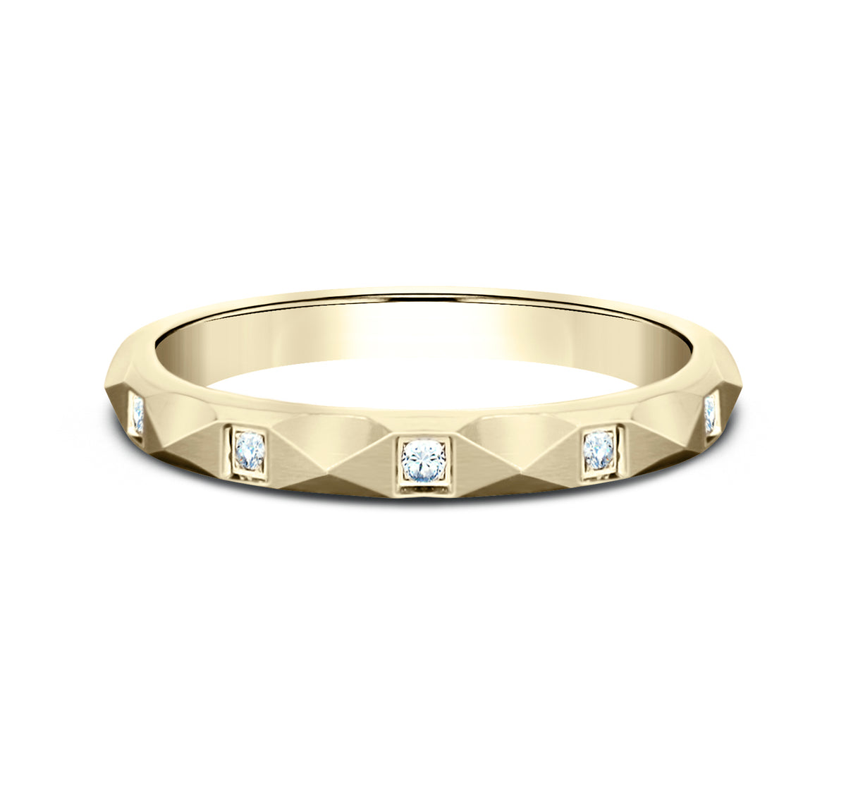 THE CLEOPATRA 2.5mm 14K Yellow Benchmark men's wedding band