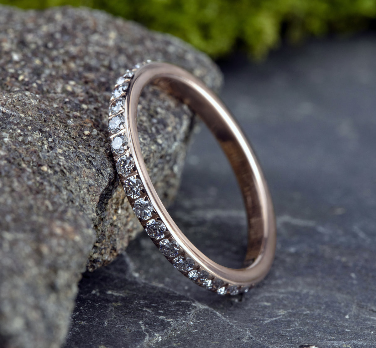 THE COURT 2mm 14K Rose Benchmark men's wedding band