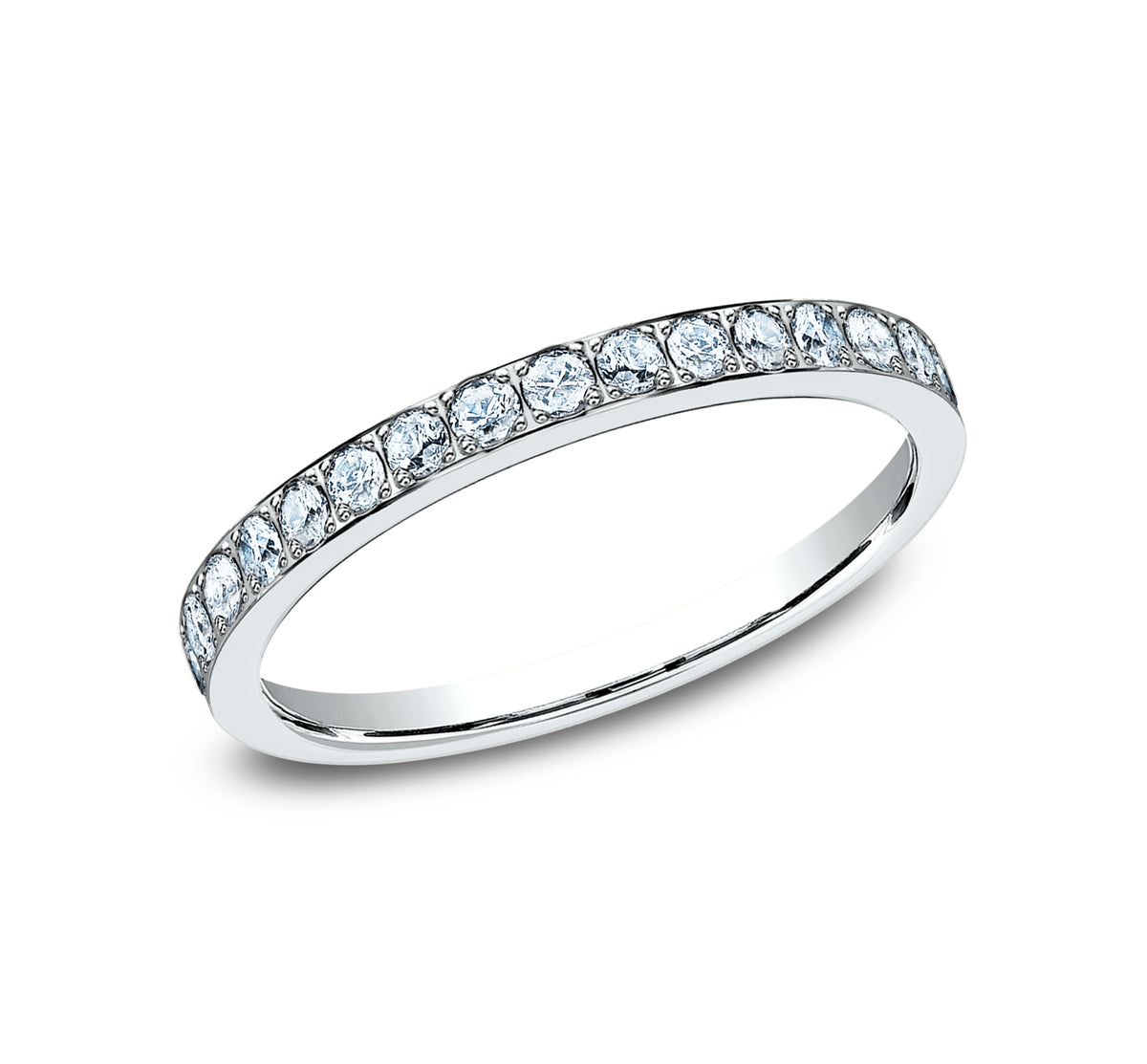 THE DAMSEL 2mm 14K White Benchmark men's wedding band