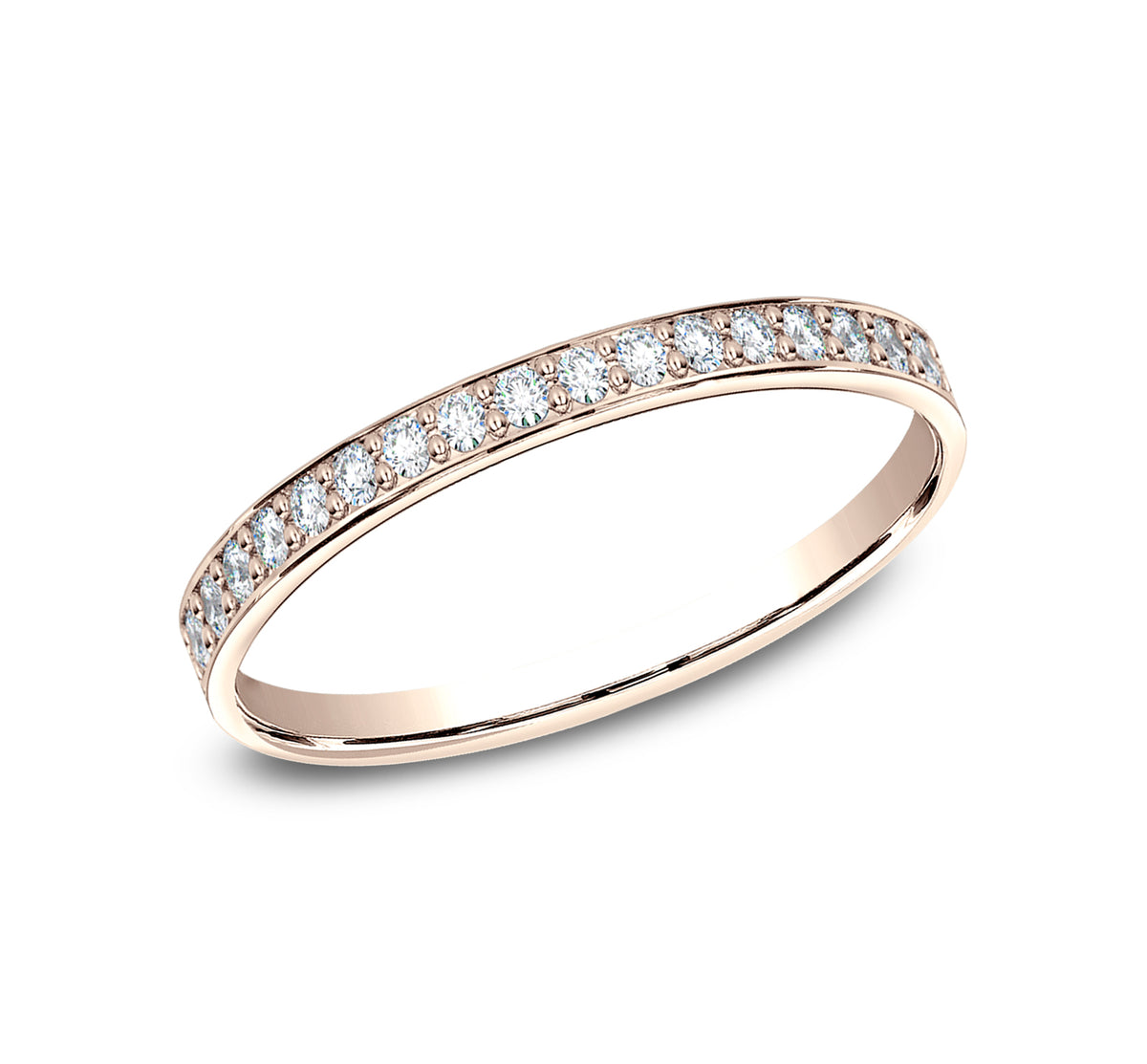 THE AMELIA 2mm 14K Rose Benchmark men's wedding band