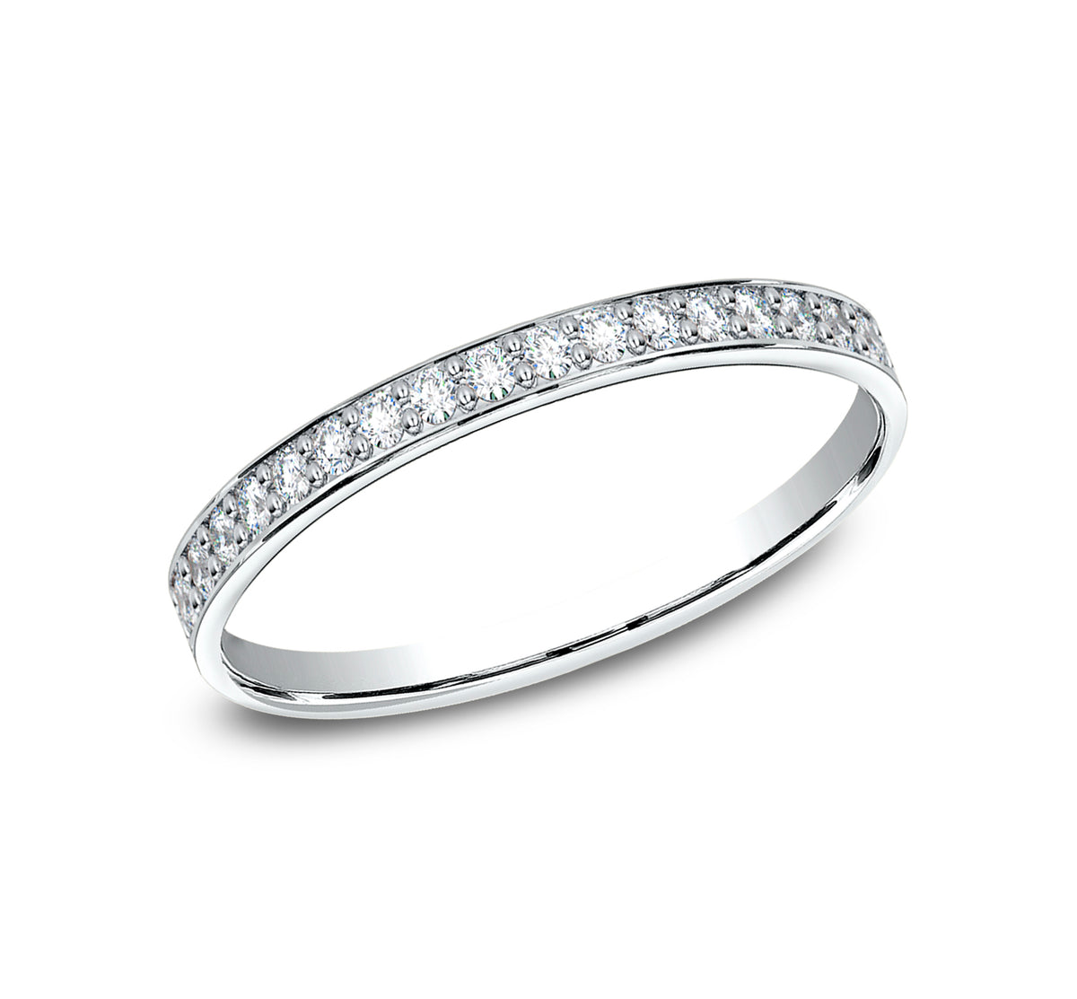 THE AMELIA 2mm 14K White Benchmark men's wedding band
