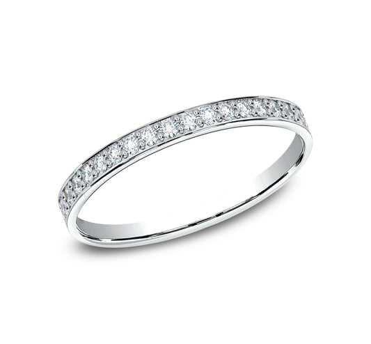 THE AMELIA 2mm 14K White Benchmark men's wedding band