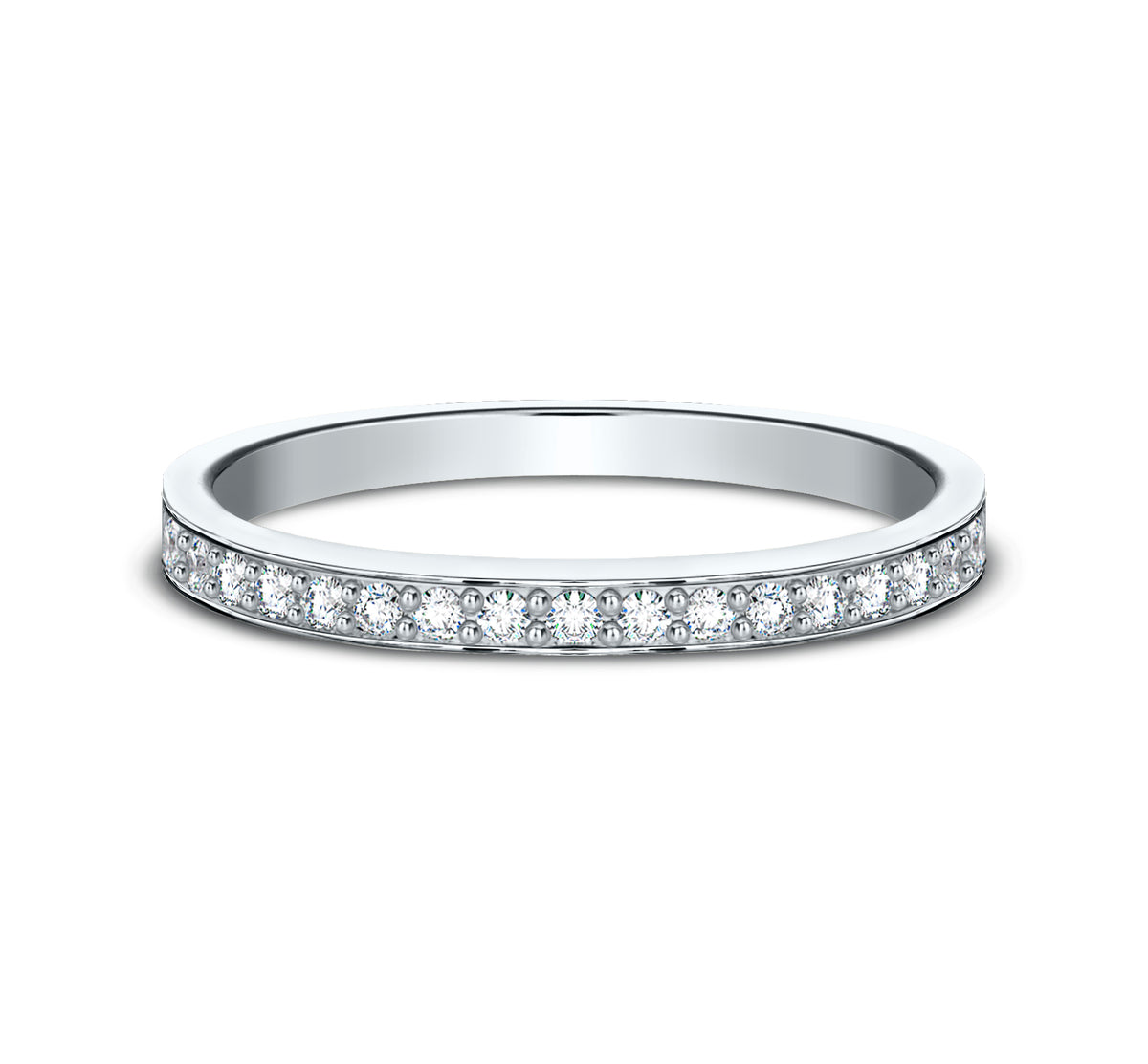 THE AMELIA 2mm 14K White Benchmark men's wedding band