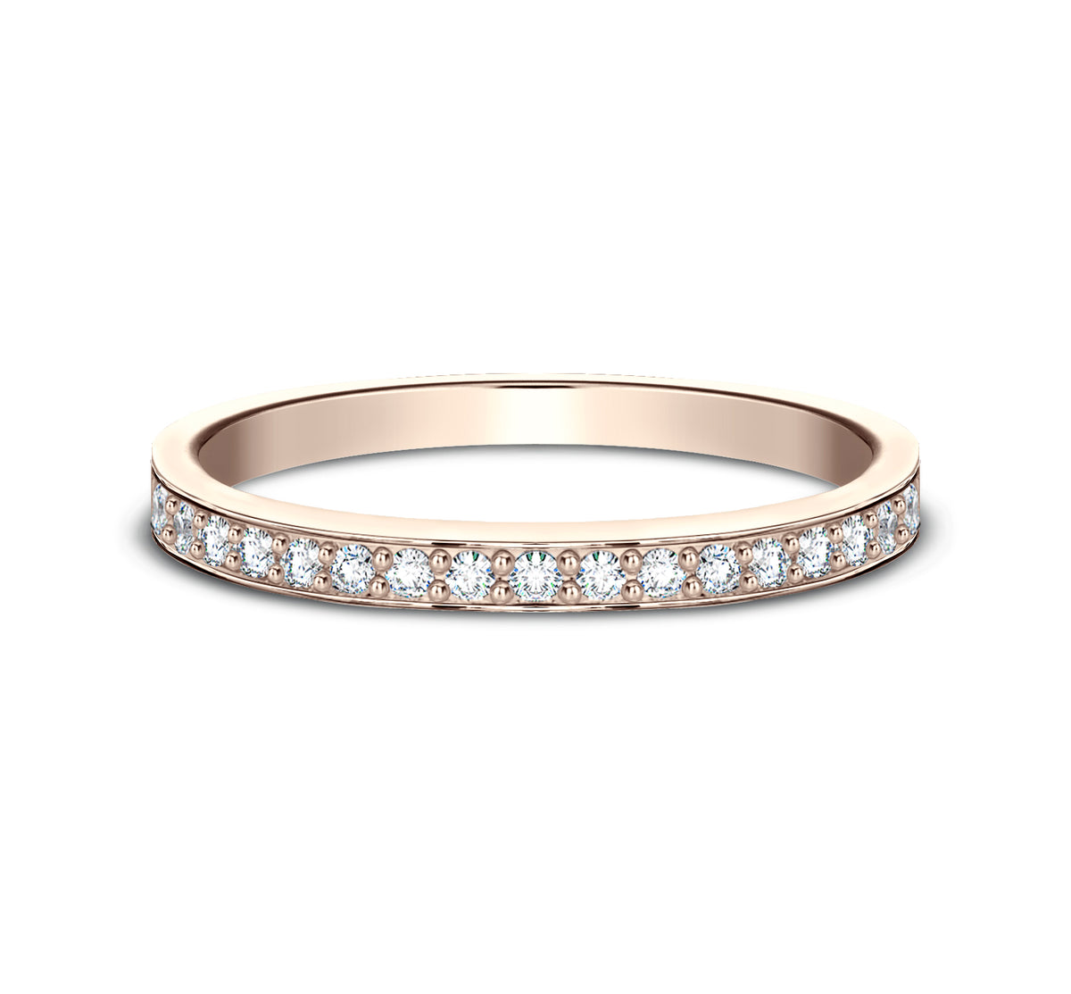 THE AUSTEN 2mm 14K Rose Benchmark men's wedding band