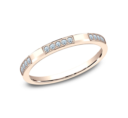 THE ICON 2mm 14K Rose Benchmark men's wedding band