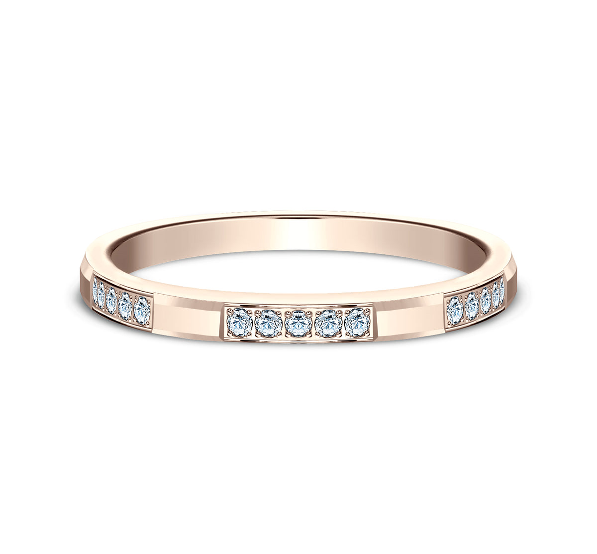 THE ICON 2mm 14K Rose Benchmark men's wedding band