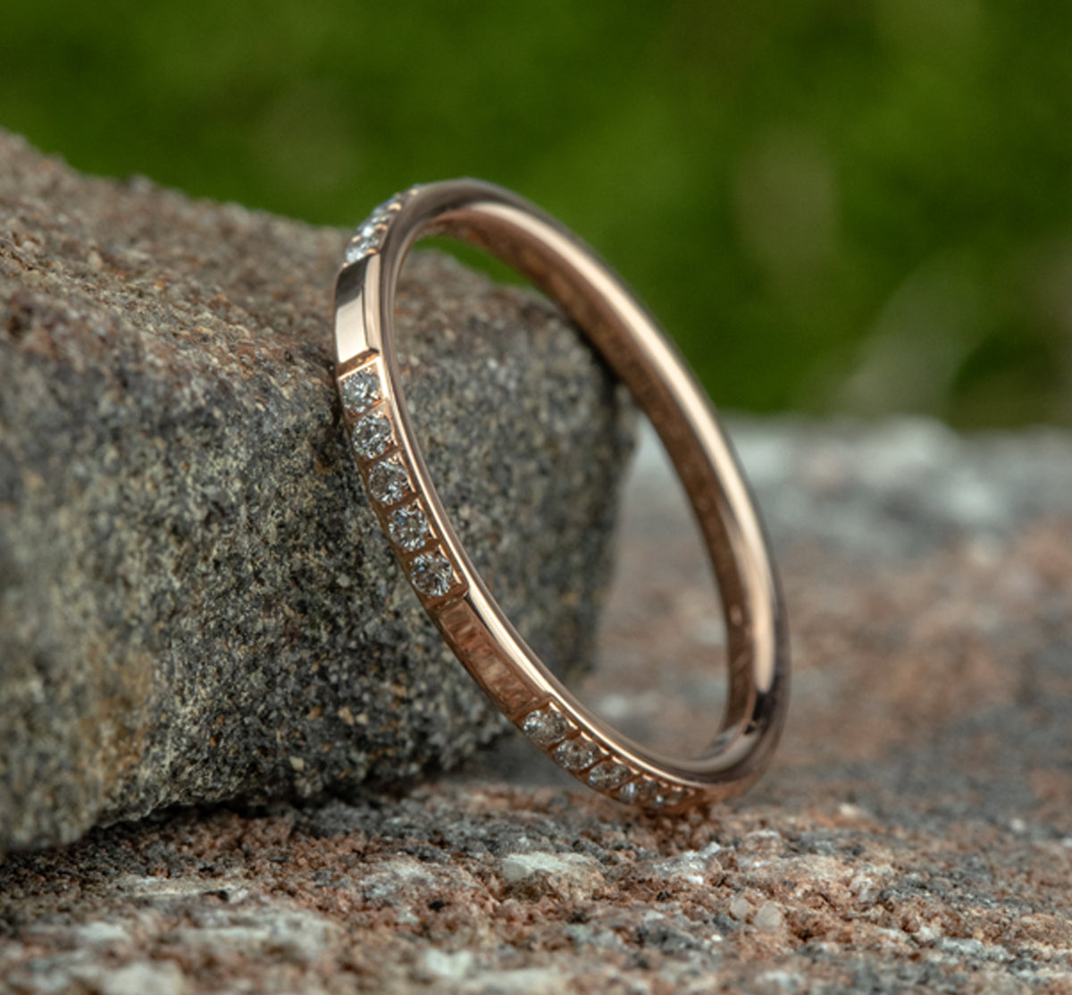 THE ICON 2mm 14K Rose Benchmark men's wedding band