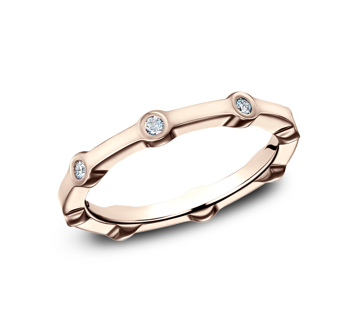 THE OAHU 3mm 14K Rose Benchmark men's wedding band