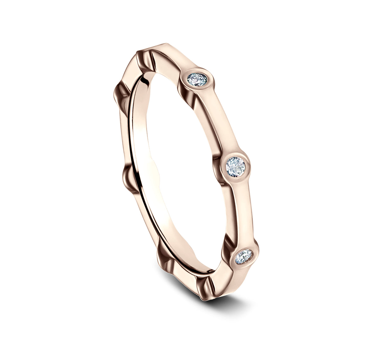 THE OAHU 3mm 14K Rose Benchmark men's wedding band
