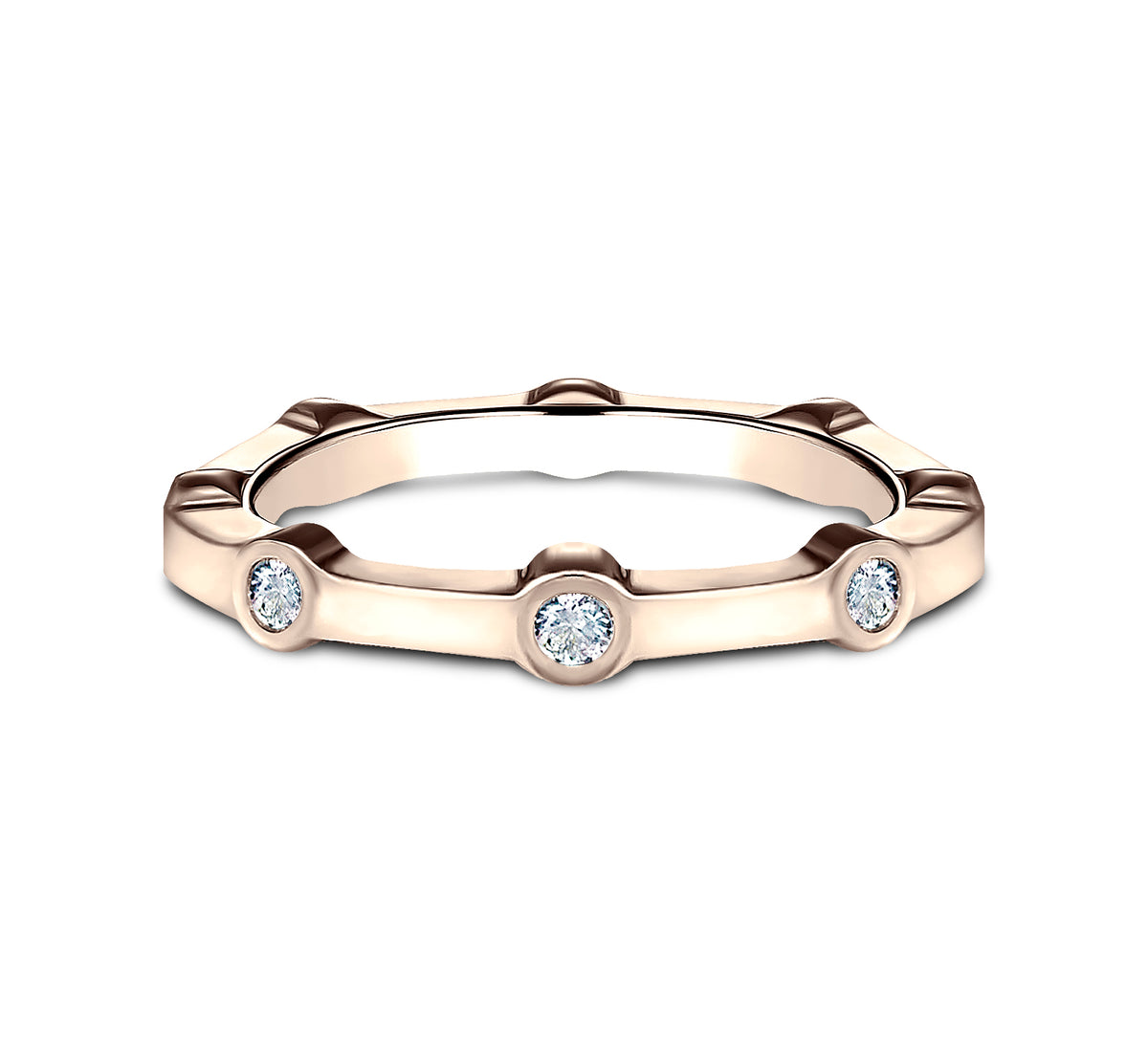 THE OAHU 3mm 14K Rose Benchmark men's wedding band