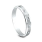 THE STELLA 3mm 14K White Benchmark men's wedding band