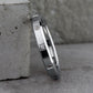 THE STELLA 3mm 14K White Benchmark men's wedding band