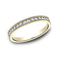 THE BELLE 3mm 14K Yellow Benchmark men's wedding band