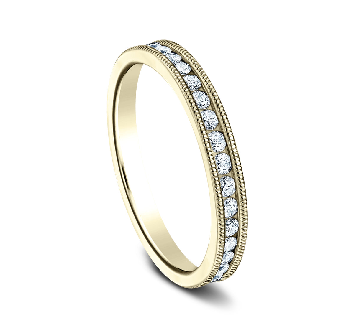 THE BELLE 3mm 14K Yellow Benchmark men's wedding band