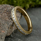 THE BELLE 3mm 14K Yellow Benchmark men's wedding band