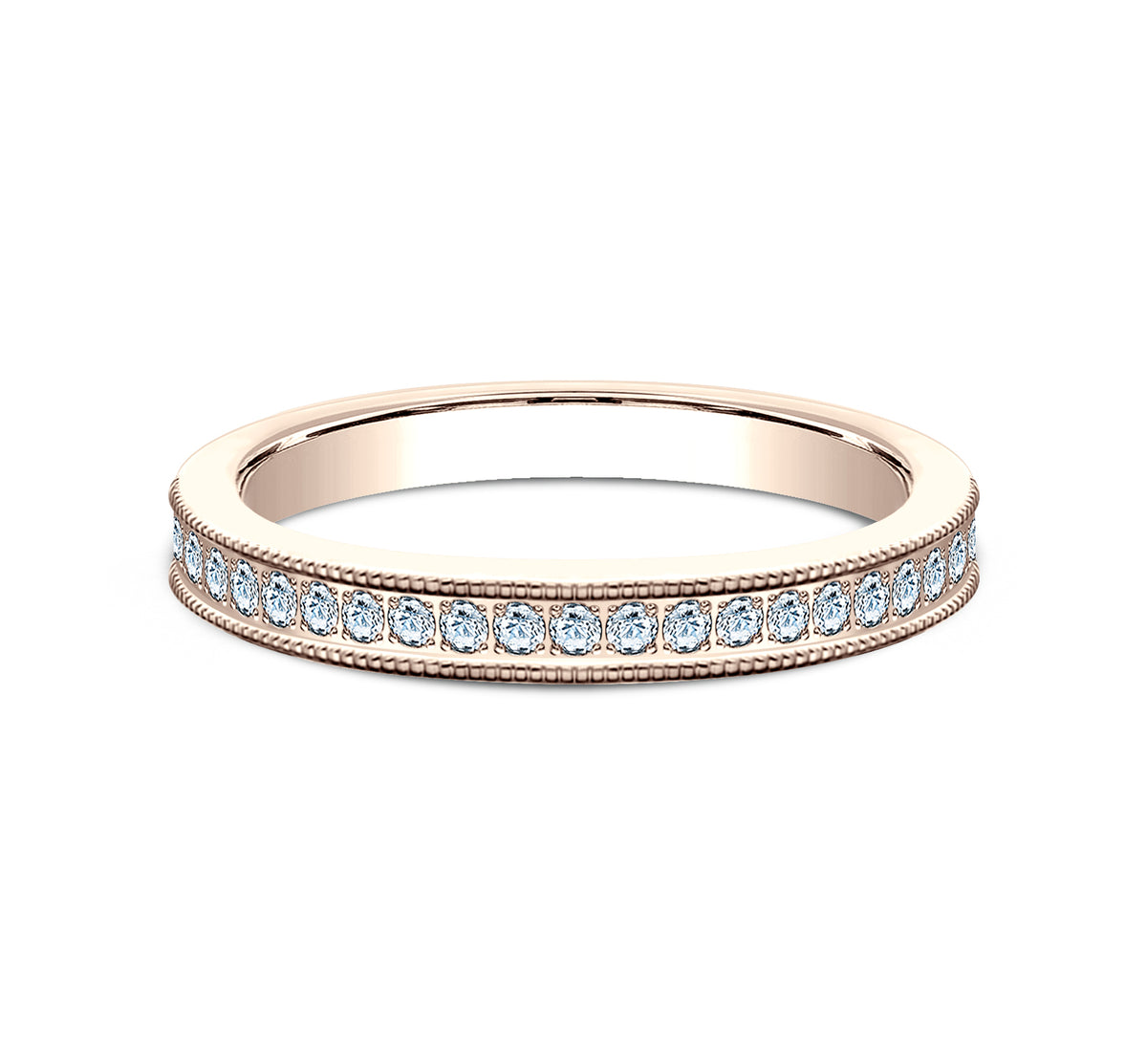 THE ISABELLA 2.5mm 14K Rose Benchmark men's wedding band